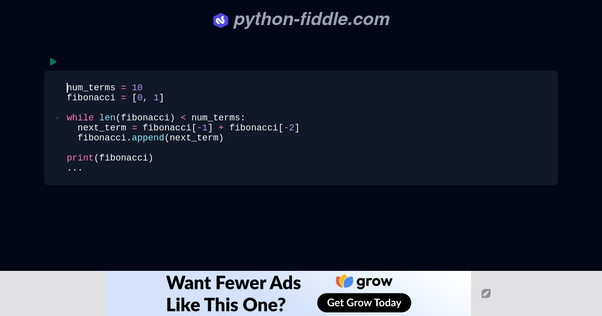 Python-Fiddle: Online Python IDE, Compiler, and Interpreter