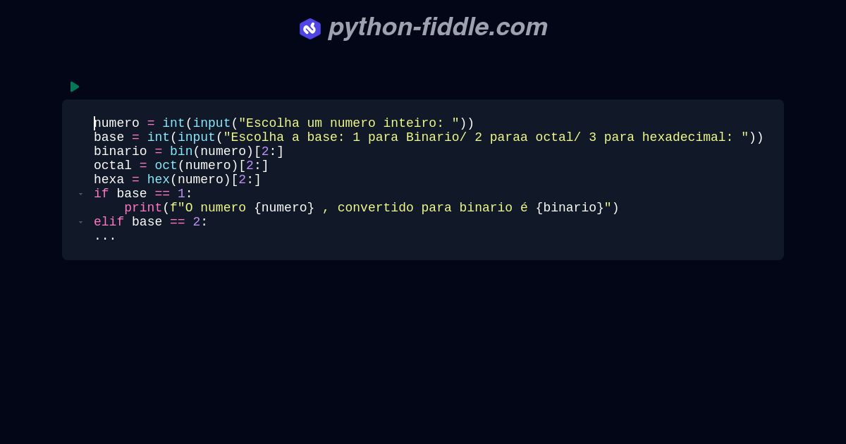 Python-Fiddle: Online Python IDE, Compiler, and Interpreter