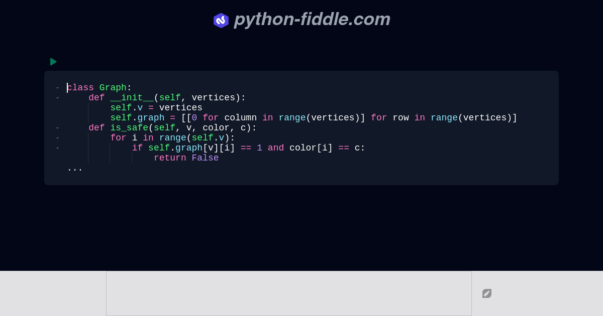 Python-Fiddle: Online Python IDE, Compiler, and Interpreter