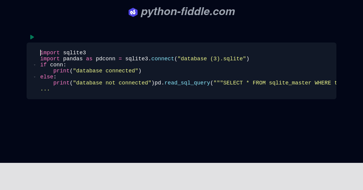 Python-Fiddle: Online Python IDE, Compiler, and Interpreter