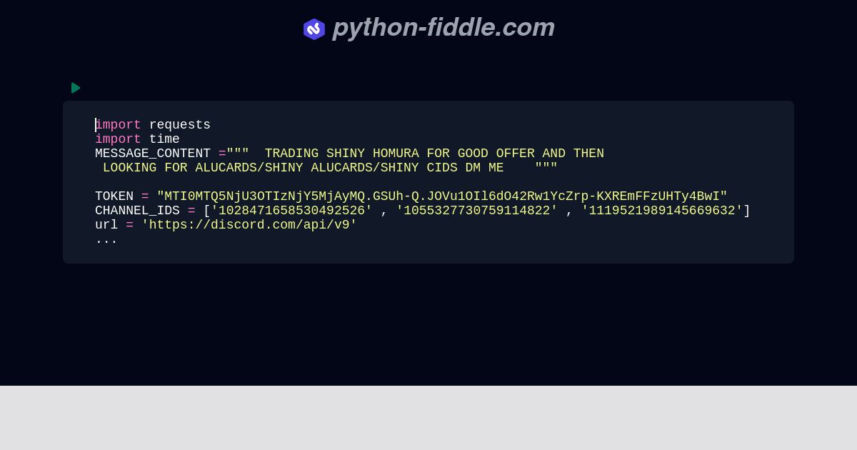 Python-Fiddle: Online Python IDE, Compiler, and Interpreter