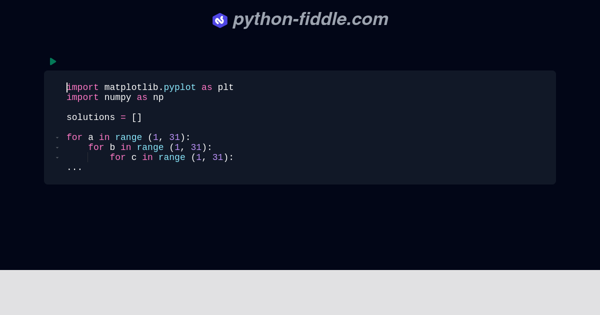 Python-Fiddle: Online Python IDE, Compiler, and Interpreter