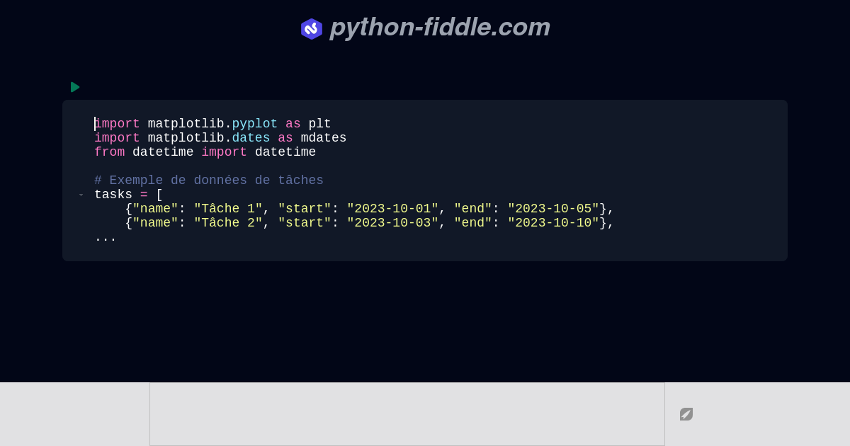 Python-Fiddle: Online Python IDE, Compiler, and Interpreter