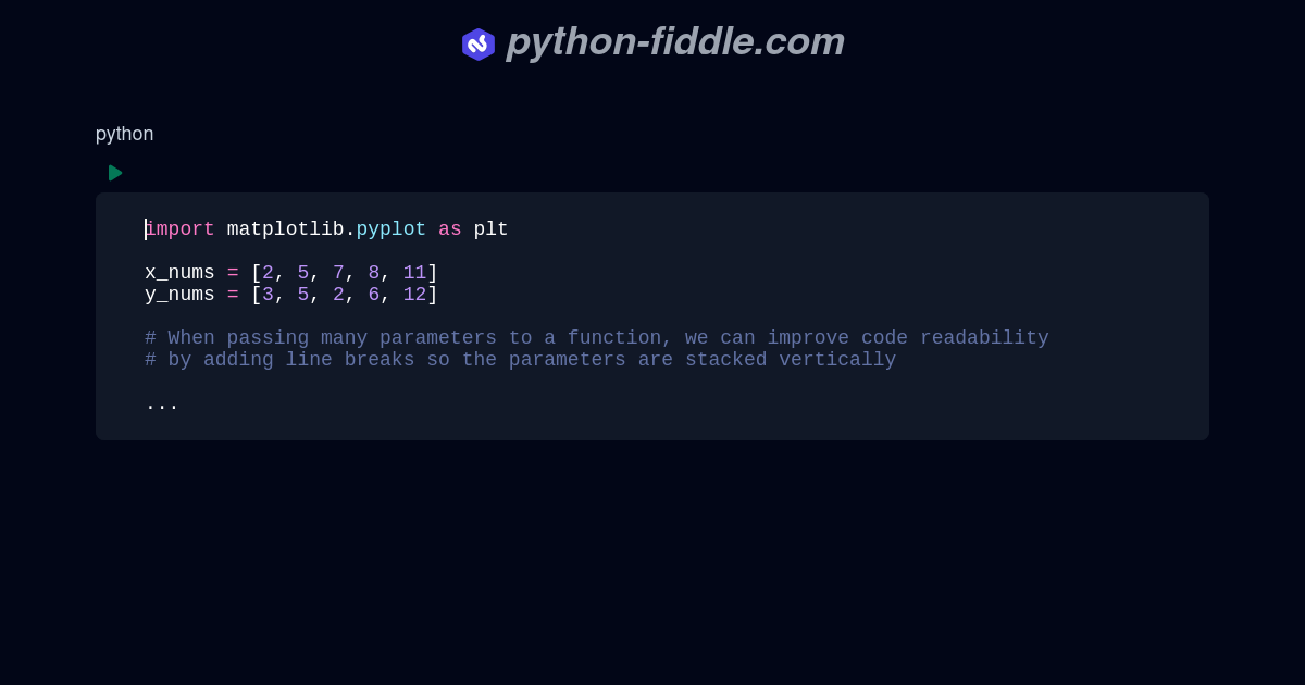 Python-Fiddle: Online Python IDE, Compiler, and Interpreter