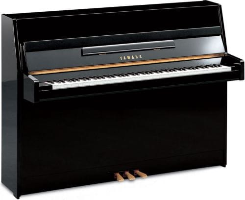 Yamaha b1 polished ebony acoustic upright piano with three pedals
