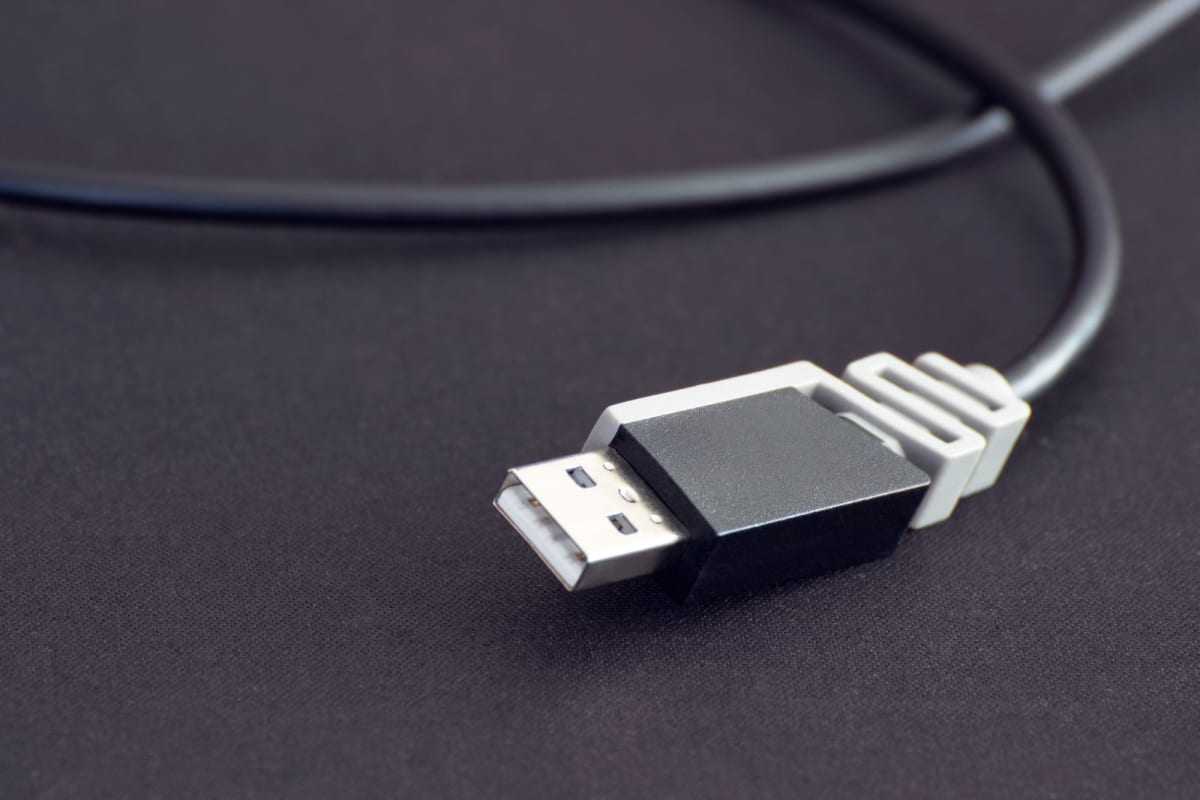 A USB-A cable connector shown close up