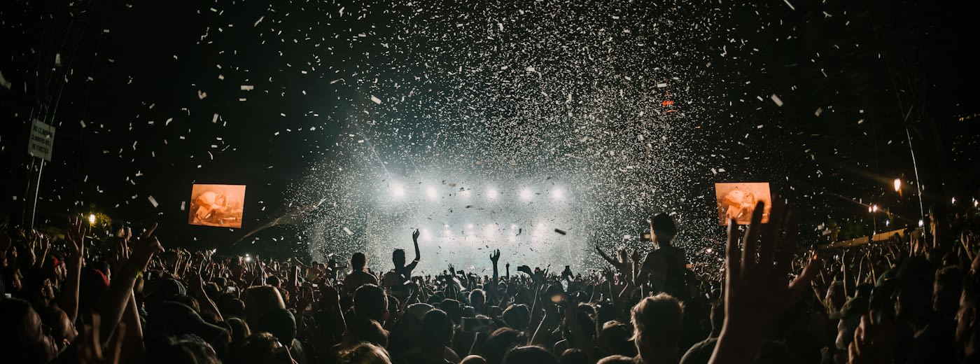 Festival crowd representing cultural moments and community-driven brand marketing