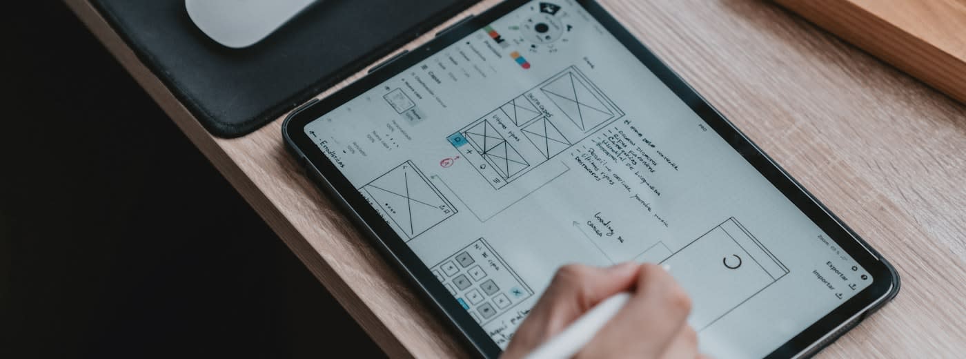 Creator reviewing their media kit on a tablet