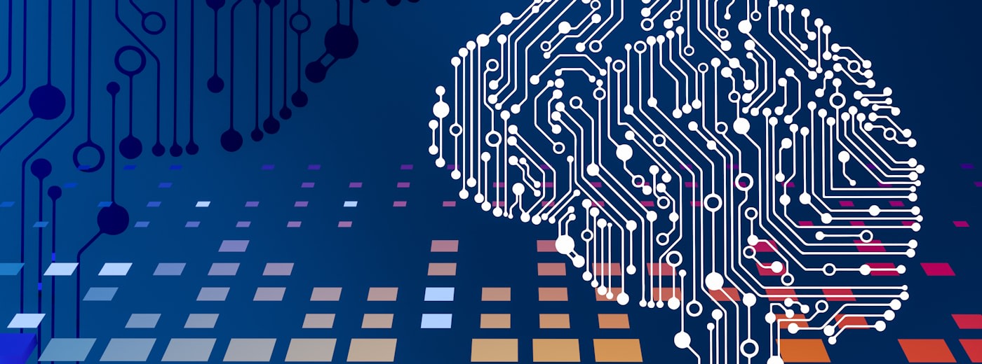 AI technology visualization representing artificial intelligence in content creation