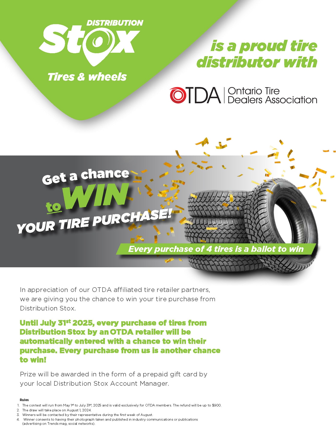 Exclusive Contest for Otda Members Distribution Stox