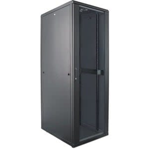 Intellinet Gabinete 19" Rack Cerrado 42u Puerta Cristal 600*800 Flatpack 42 Unidades, 2033 (al) X 600 (an) X 800 (prof) Mm, Cubierta Calificada Ip20, Empaque Plano , Negro