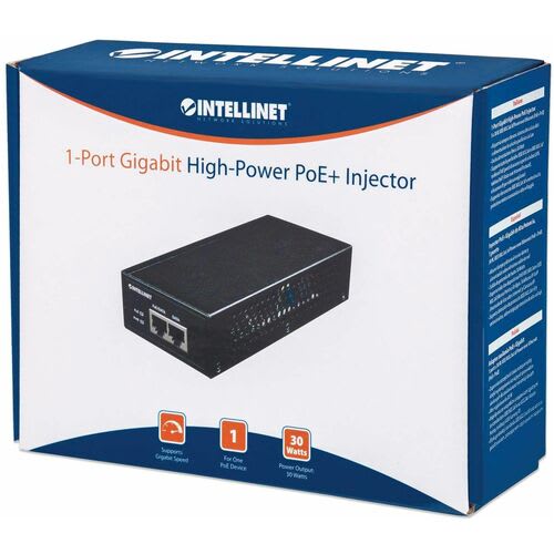 Inyector Poe+ Gigabit De Alta Potencia 30 W, Ieee 802.3at/ Af Power Over Ethernet (poe+/ Poe) - Image 2