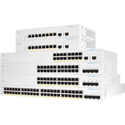 Cisco Switch Cbs220 Administrable Smart Capa 2, 48 Puertos Gigabit Ethernet, No Poe, 4 Puertos Sfp (4x 1g/10g), El Smartnet Se Adquiere Por Separado