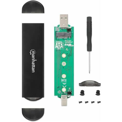 Gabinete Sdd, Usb-A / Usb-C M.2 Nvme/Sata - 1 X Ssd Admitido - Aluminio - Image 7