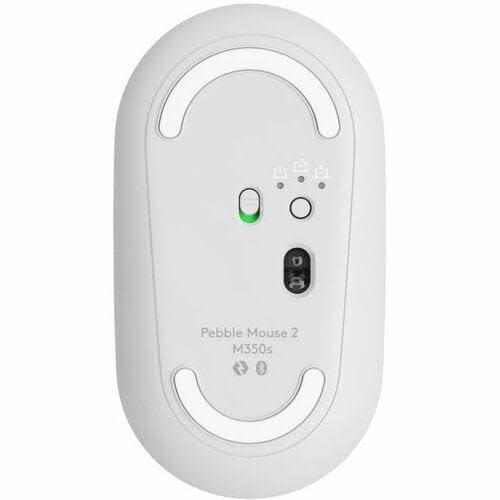 Mouse Logitech Pebble M350s - Bluetooth - Usb - óptico - Blanco - Inalámbrico - 10m - 4000 Dpi - Rueda De Desplazamiento - 1 X Aa Battery Supported - Image 3