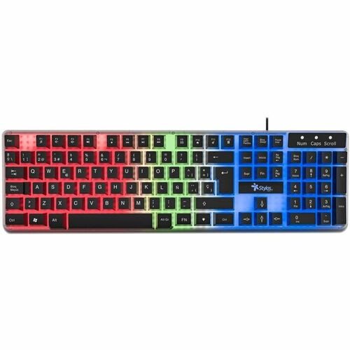 Xzeal Gaming Stylos Teclado - Cable Conectividad - Usb Interfaz - Led - Español - Membrana Llave De Contacto - 105 Tecla(s) - Multimedia Tecla(s) De Acceso Rápido - Windows - Portátil, Computador - Pc