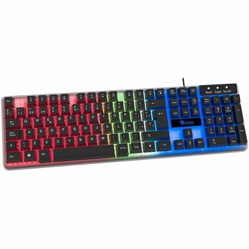 Stylos Teclado - Cable Conectividad - Usb Interfaz - Led - Español - Membrana Llave De Contacto - 105 Tecla(s) - Multimedia Tecla(s) De Acceso Rápido - Windows - Portátil, Computador - Pc