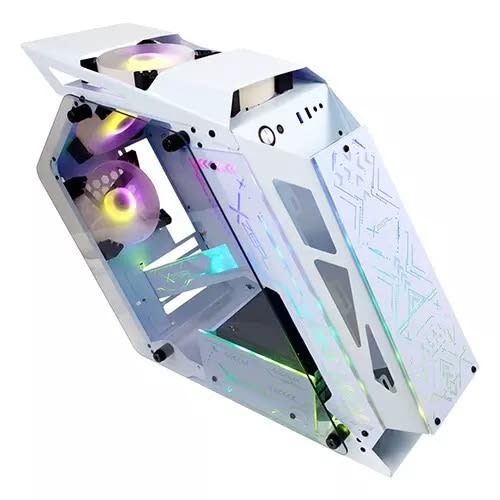 Xzeal Gaming Gabinete Gamer Xzeal Ir02/Micro Atx/4 Fan Argb/Cristal Templado/Blanco