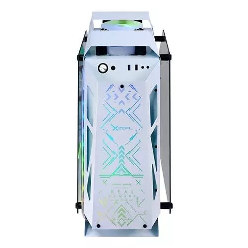 Gabinete Gamer Xzeal Ir02/Micro Atx/4 Fan Argb/Cristal Templado/Blanco - Image 3