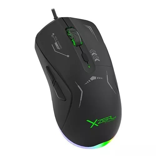 Mouse Gamer Xzeal Starter /7200 Dpi/6 Botones/Rgb/Negro