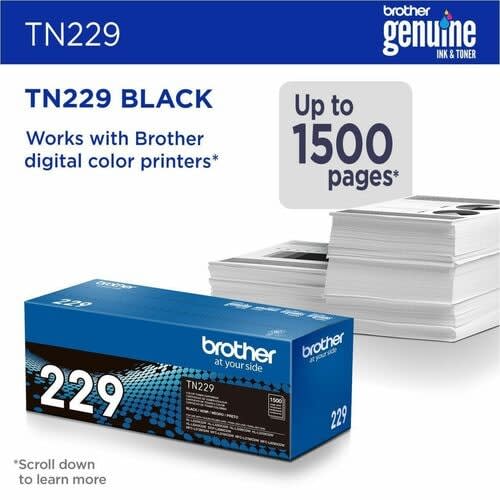 Cartucho De Tóner Brother Estándar Rendimiento Láser - Negro - Original - 1 Solamente