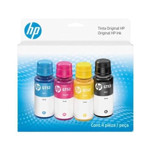 Combo De Botella De Tinta Hp Gt53/Gt52, Pack De 4