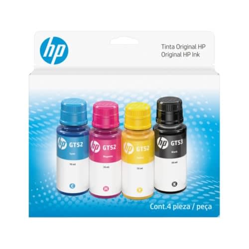 Combo De Botella De Tinta Hp Gt53/Gt52, Pack De 4