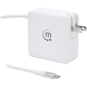 Manhattan Cargador De Energía Pd Con Cable Usb-C Integrado - 60 W - Manhattan Cargador De Energia