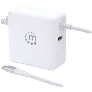 Cargador De Energía Pd Con Cable Usb-C Integrado - 60 W - Manhattan Cargador De Energia