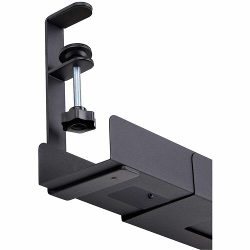 Startech.com Bandeja Administrador De Cables Negro - Para Debajo Del Escritorio - Ajustable - Instalación Sin Perforaciónes - Negro - Bandeja Para Gestión De Cable - 800.1mm Longitud - Acero Con Recubrimiento De Polvo