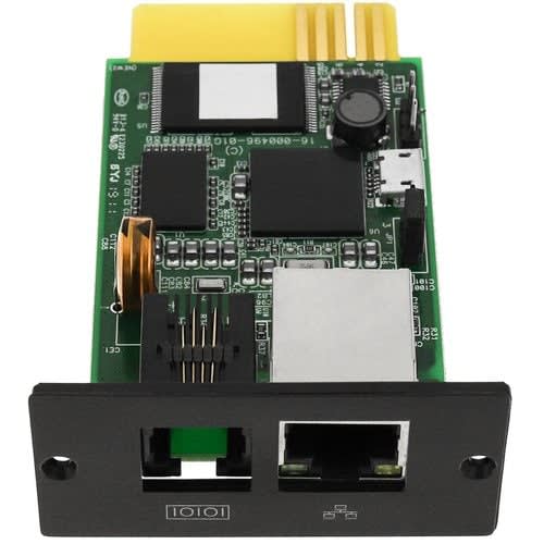 Vica Tarjeta De Monitoreo Snmp-Plus, Diseñada Para Ofrecer Un Control Más Detallado Y Completo Sobre Del Ups (sistemas De Alimentación Ininterrumpida) A Través De Una Red Mediante El Protocolo Snmp (protocolo Simple De Administración De Redes). Tiene Compatibilidad Con Sai Cover Core, Jr, Bw, Invierno, Pkx. Proporciona Snmp Mib Para Monitorear Y Controlar Ups, Auto-Sense 10m/100m/1000m Fast Ethernet Para Administrar Y Configurar A Través De Telnet, Navegador Web O Nms. Compatible Con Protocolos Tcp/Ip, Udp, Snmp, Telnet, Sntp, Ppp, Http, Https, Smtp, Ftp, Modbus, Bacnet, Admite Cifrados Ssl/Tls, Ssh. Proporciona Herramientas De Configuración Y Actualización Sencillas A Través Del Software Netility. Envía Snmp Trap, E-Mail Y Sms Para Notificación De Eventos. Informe Diario De Historial De Ups Por Correo Electrónico Automático. Tiene Funcionalidad De Apagado Remoto, Para Realizar Un Apagado Correcto Con El Software Clientmate. Tiene Complemento Opcional Netfeeler Ii Para Sensor De Temperatura, Humedad Y Agua. Dongle Wifi Adicional Opcional Para Acceso A La Red Inalámbrica. Módem Gprs Adicional Opcional Para Notificación Por Sms. Características Técnicas: Memoria Flash 128 Mb, Sdram 128mb, Transferencia De Línea Alta 300 Vca ±5%, Idiomas Polaco, Inglés, Alemán, Portugués, Turco, Español, Italiano, Ruso, Chino Tradicional, Chino Simplificado, Coreano, Japones Y Tailadés. Fuerza Mín.:+5v, Máx.+15v, Interfaz Ethernet 10m/100m/1000m Utp, Puerto Usb 1-Mini Usb. Mib Rfc1628. Ppc Protocolos: Tcp/Ip, Udp, Telnet, Sntp, Ppp, Http, Https, Smtp, Ftp, Ftp-Ssl, Modbus/Tcp, Bacnet, Ssl/Tls, Ssh, Dhcp, Bootp, Ipv4, Ipv6. Dns, Ddns, Pppoe, Snmpv1/2/3, Radio. Clientmate (apagado) Plataformas: Windows/Linux/Freebsd/Mac/Vmware, Snmpview (supervisión) Plataformas: Windows, Utilidad Plataformas: Windows/Linux/Mac/Freebsd. Este Producto Cuenta Con 1 Año De Garantía.