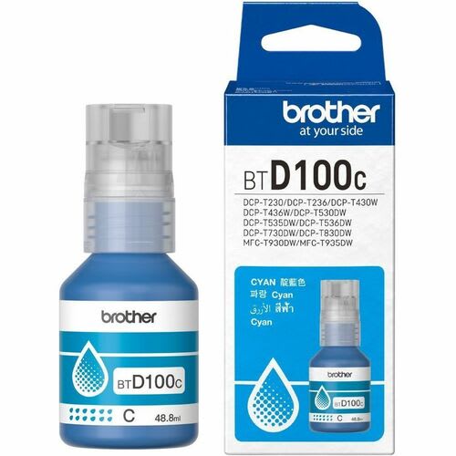 Botella De Recarga De Tinta Brother Btd100c - Azul Ciánico - Inyección De Tinta - 48,8 Ml - Image 2