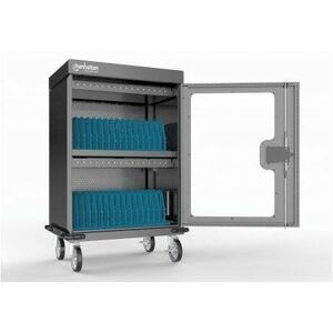 Gabinete De Carga Movil 32 Ptos Usb-C 576w Puerta Vidrio