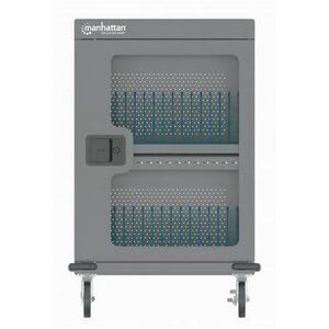 Gabinete De Carga Movil 32 Ptos Usb-C 576w Puerta Vidrio