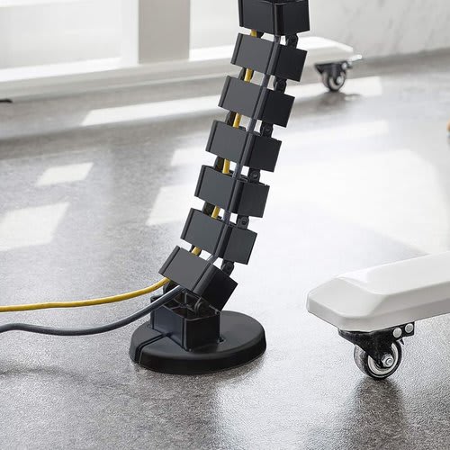 Organizador De Cables En Vertical Articulado Negro - Image 5