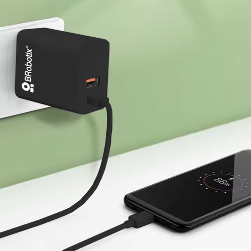 Cargador 38w Carga Rápida Dual V3.0 Usb-A Y Usb Tipo C, Negro - Image 3