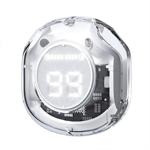 BRobotix Brobotix Audífonos Inalámbricos Tws Moon, In-Ear Con Cancelación De Ruido, Bluetooth 5.3, Pantalla Led, Microfono Integrado, Estuche Recargable Usb-Tipo C