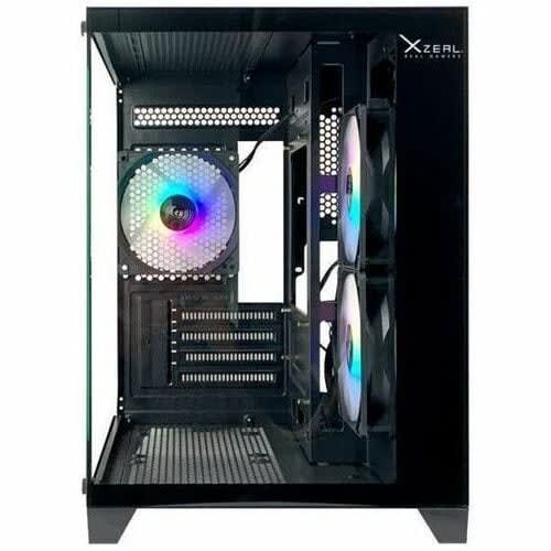 Xzeal Gaming Gabinete Gamer Xzeal Panzer Cubo M-Atx/Itx / Usb 2x1.0 /3 Fan Argb /Negro