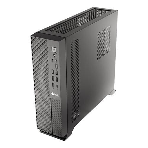 Gabinete Stylos Mince Slim Itx / Usb 4x2.0- 1x3.0 / Con Fuente De 550w Negro