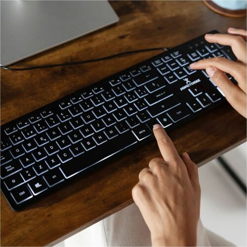 Perfect Choice Teclado - Tama?o Completo - Cable Conectividad - Usb 2.0 Interfaz - Español - Qwerty Diseño - Negro - Membrana Llave De Contacto - 104 Tecla(s) - Windows 2000, Windows Me, Windows Xp, Windows Vista, Windows 7, Windows 8, Windows 10, Windows 11 - Pc - Image 7
