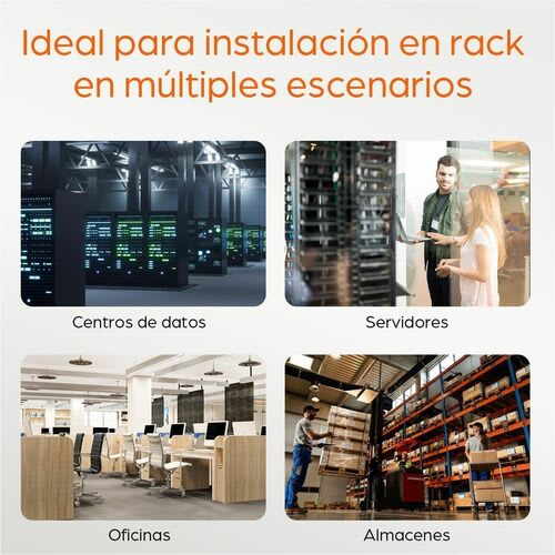 Intellinet 2u Montable En Bastidor Rack Para Conmutador Lan, Panel De Conexión, Bastidor, Equipo De Red - 2 Poste - 482.60mm Ancho Del Rack - Negro Azabache - Acero - 25kg Capacidad De Peso Estático - 3año(s) Garantía - Image 8
