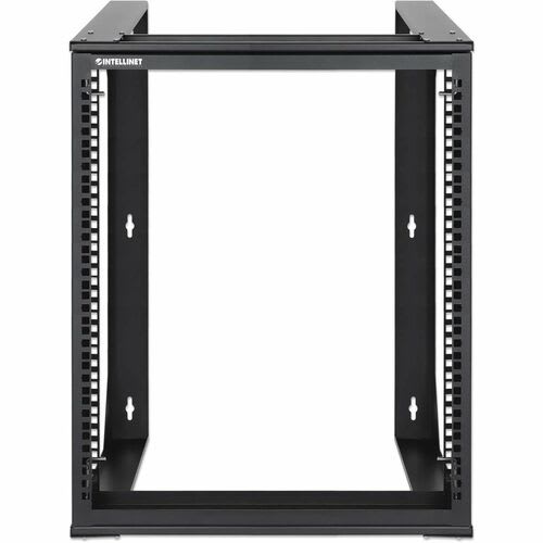Intellinet 12u Montaje En Pared Caja Abierta Marco De Bastidor Para Material Informático, Equipo De Red, Servidor, Conmutador, Panel De Conexión - 2 Poste400mm Profundidad Del Rack - Negro - Acero, Spcc - 30kg Capacidad De Peso Estático - 3año(s) Garantía - Image 3