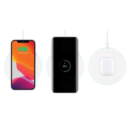 Cargador Inalambrico De Celular 15w Qi Redondo Blanco - Image 3