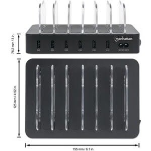 Estación De Carga Con 6 Puertos Usb - 102254 Adaptador