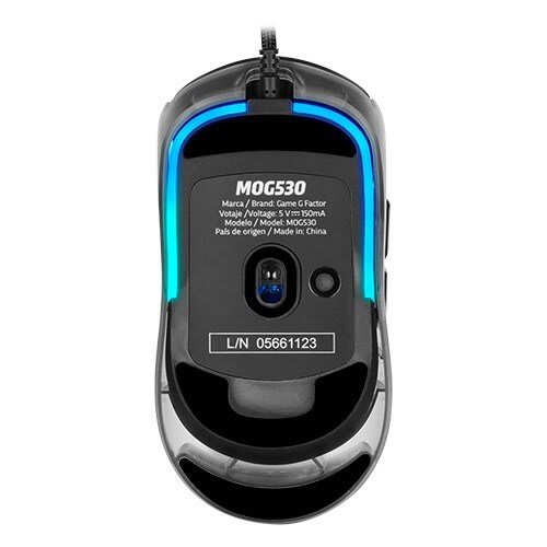 Mouse Game Factor Mog530/ Carcasas Intercambiable/ Pixart 3327/Blk