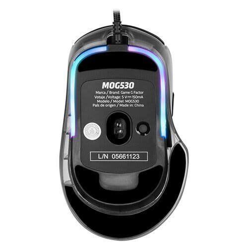 Mouse Game Factor Mog530/ Carcasas Intercambiable/ Pixart 3327/Blk