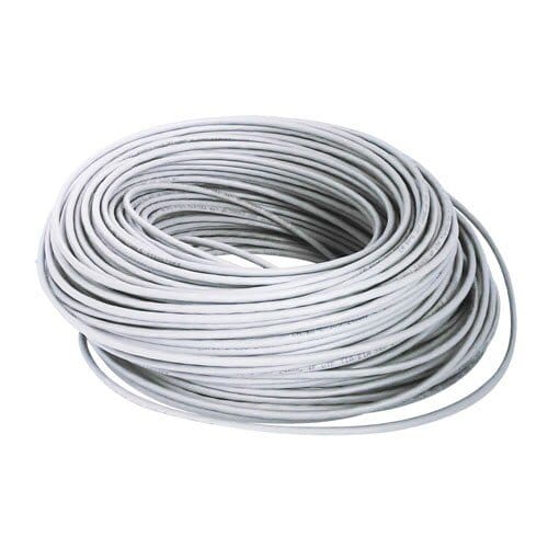BRobotix Brobotix Bobina De Cable Cat6 Para Interiores Cca Utp, Color Blanco, 305 Metros,