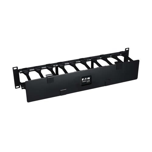 Tripp Lite Series Administrador De Cables Horizontal De 2u De Alta Capacidad - Conducto De Peine Con Tapa De Bisagra Doble