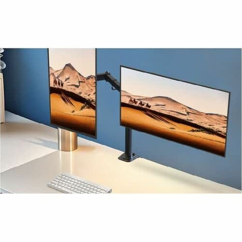 Naceb Soporte De Sobremesa Para Monitor - Negro - 2 Pantalla(s) Admitidas - 25.4cm A 81.3cm (32") Para Pantalla Plana - 20kg Capacidad De Carga - 75 X 75, 100 X 100 - Compatible Con Montura Vesa - Acero Laminado En Frío - Image 9