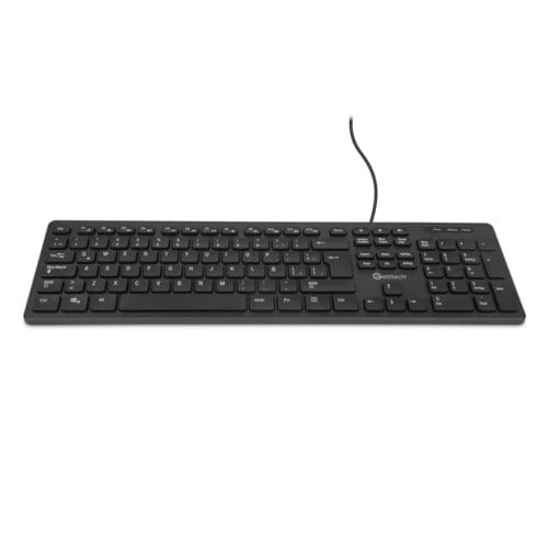 Teclado Slim Getttech Alambrico Con 2 Puertos Usb Port Teclado Negro Idioma Español Latinoamérica - Image 7